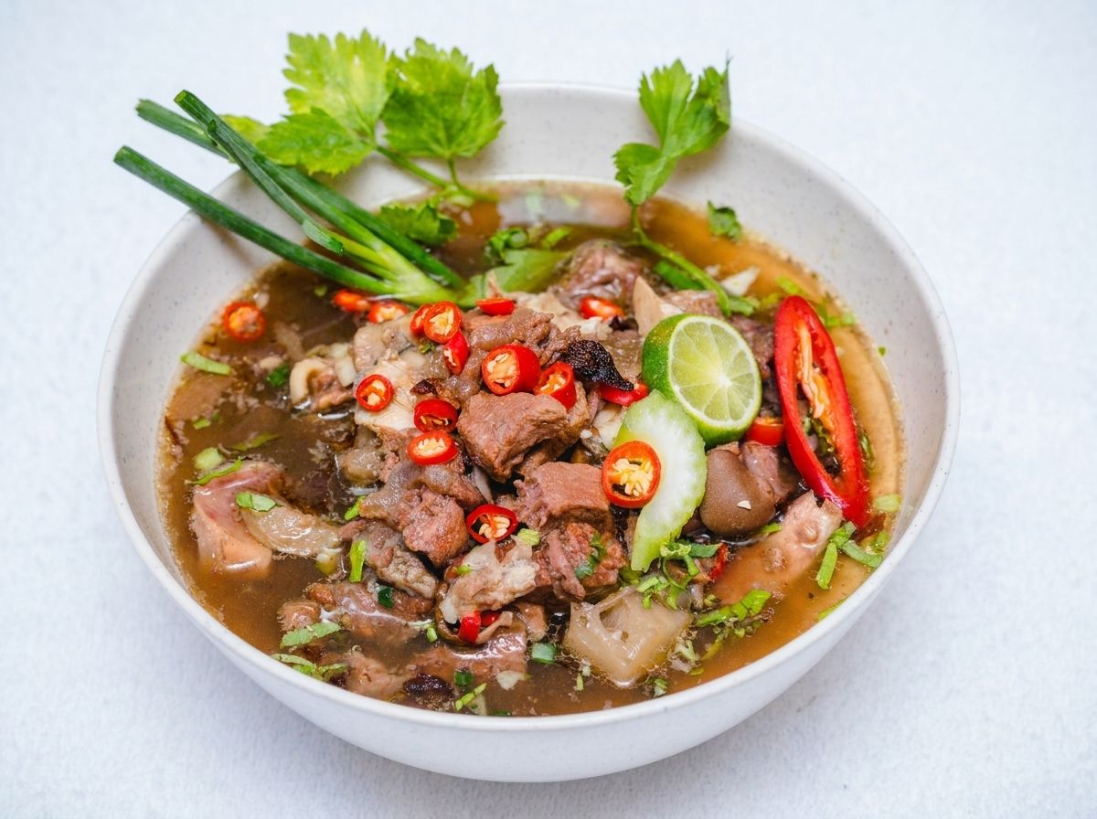 Sup Daging segar di Warung Pak Mat Kota Bharu